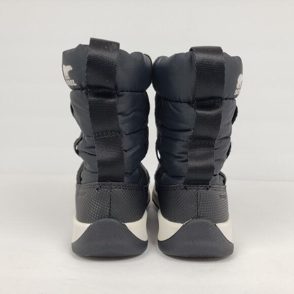 Sorel Whitney II Puffy Mid Toddler Size 11 Black Pull On Snow Boots NC3873-010 - Picture 7 of 10